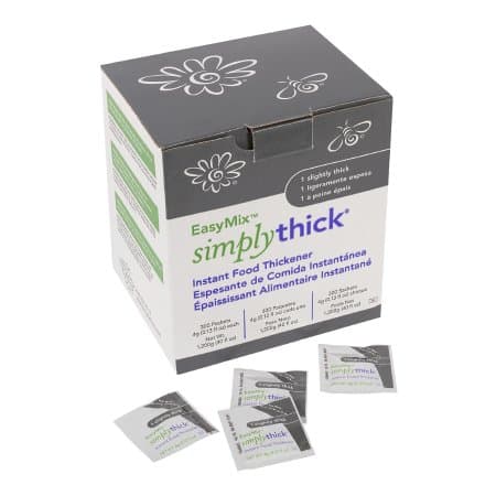 SimplyThick Easy Mix Food and Beverage Thickener, Unflavored, 4 oz - Box of 300 - Image 1