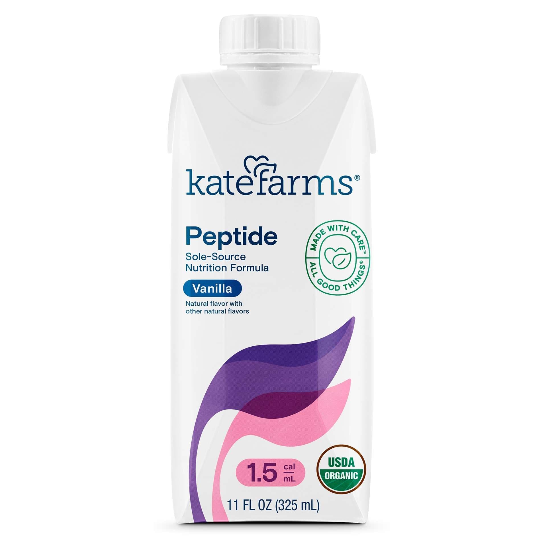 Kate Farms Peptide 1.5 Sole-Source Nutrition Formula, Vanilla, 11 oz - Case of 12 - Image 1