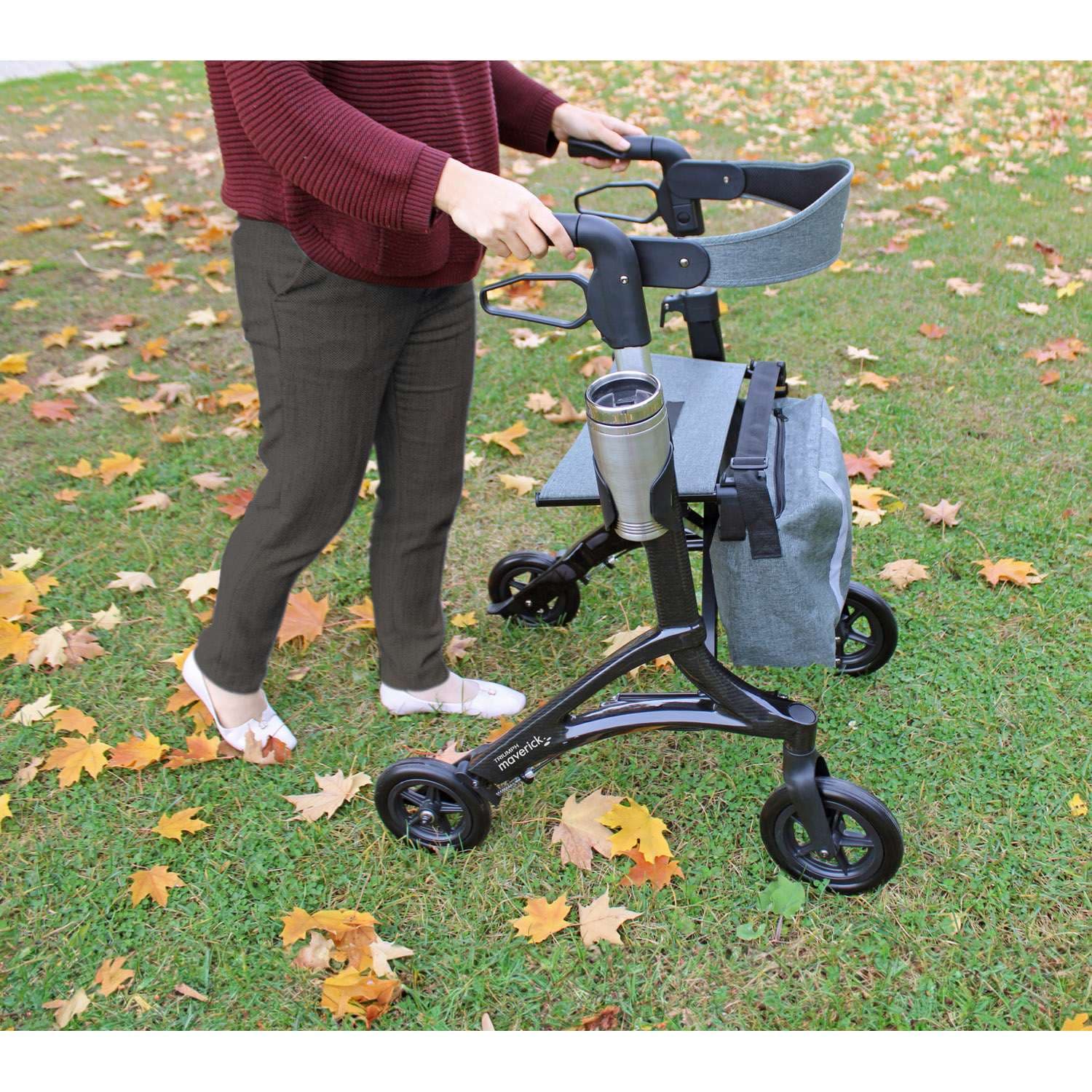 Triumph Mobility Maverick Carbon Fibre Rollator - Image 5