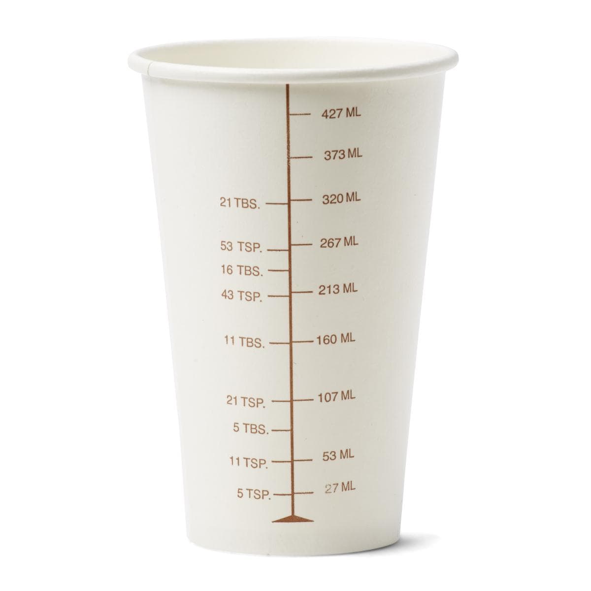 Medline Graduated Disposable Paper Drinking Cup, 16 oz - Bag of 50 - Image 1