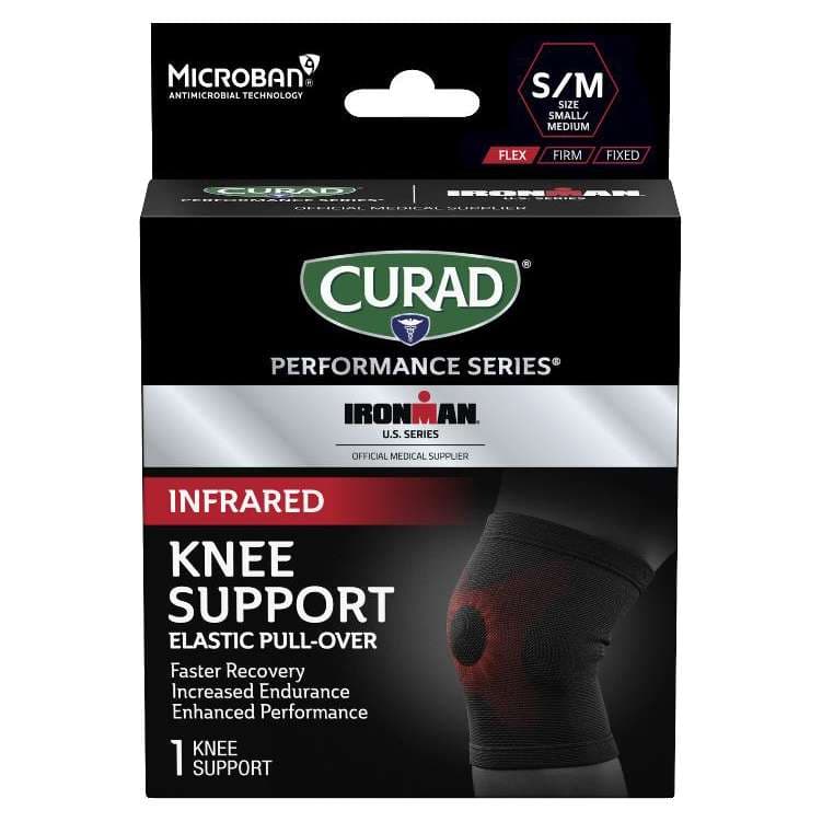 Curad Performance Series Infrared Elastic Knee Support, Small-Medium - Case of 4 - Image 1