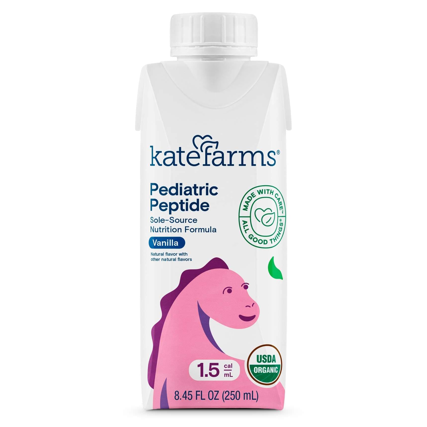 Kate Farms Peptide 1.5 Pediatric Oral Supplement, Vanilla, 8.45 oz - Case of 12 - Image 1