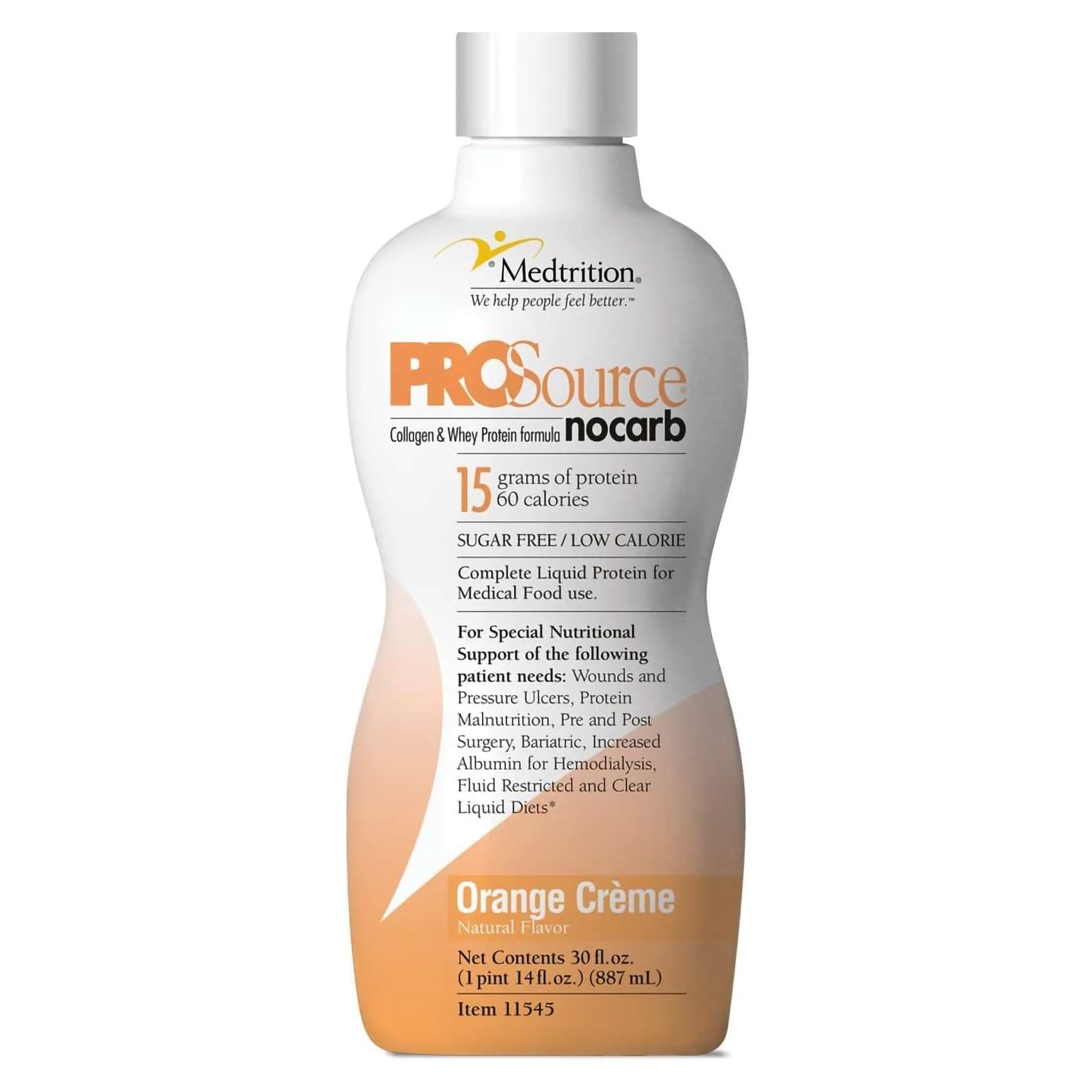 ProSource NoCarb Ready to Use Protein Supplement, Orange Creme, 32 oz - Each - Image 1