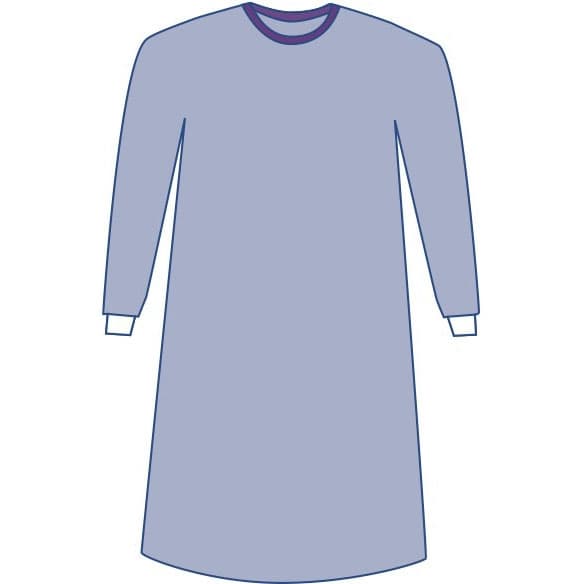 Medline Sterile Nonreinforced Sirus Surgical Gowns with Set-In Sleeves and Towel, 2XL-Extra Long - Each - Image 1