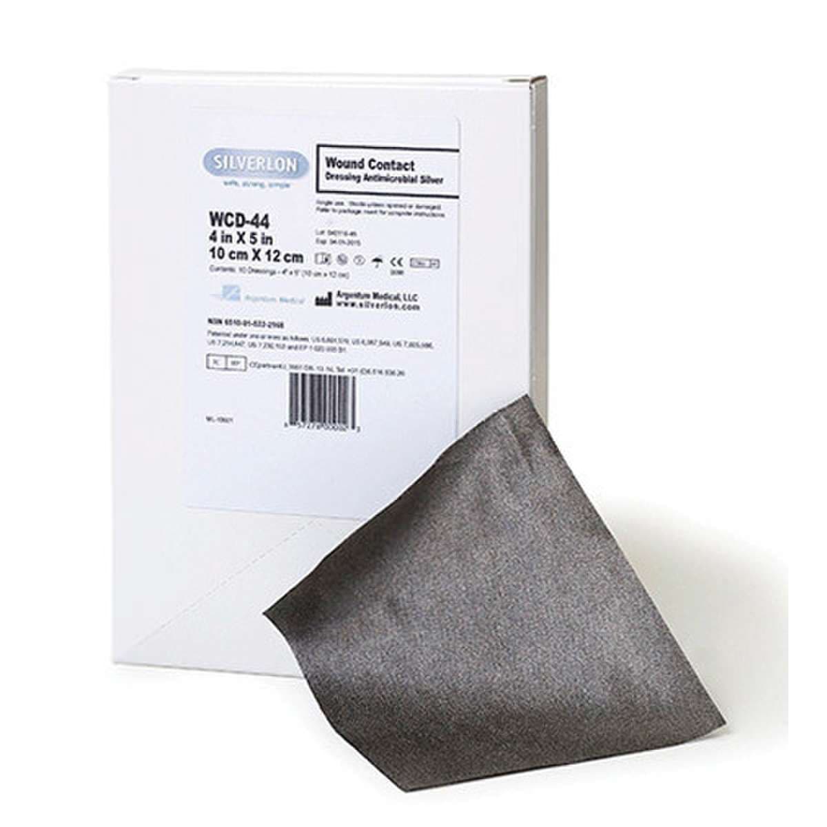 Silverlon Wound Contact Dressing, 4 x 5 Inch - Image 1