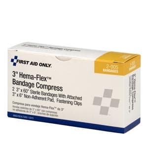 Hema-Flex Trauma Pressure Dressing with Wrap, 3 x 60 Inch - Case of 60 - Image 1