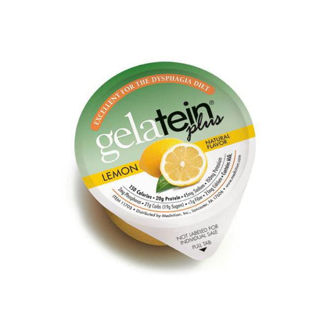 Gelatein Plus Oral Supplement, Lemon, 4 oz Cup - Case of 36 - Image 1