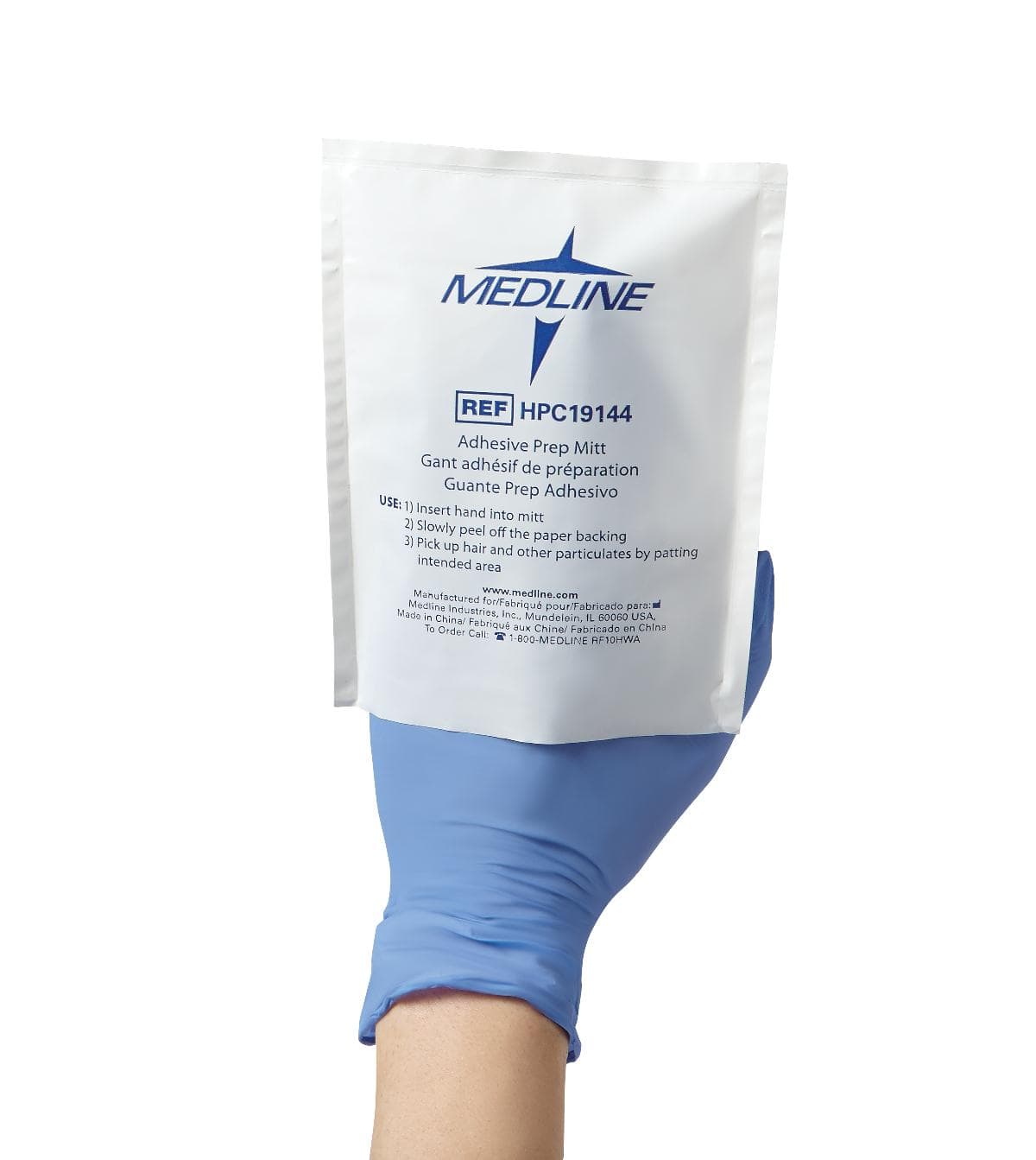 Medline Surgical Prep Mitt, Adhesive - Box of 100 - Image 1