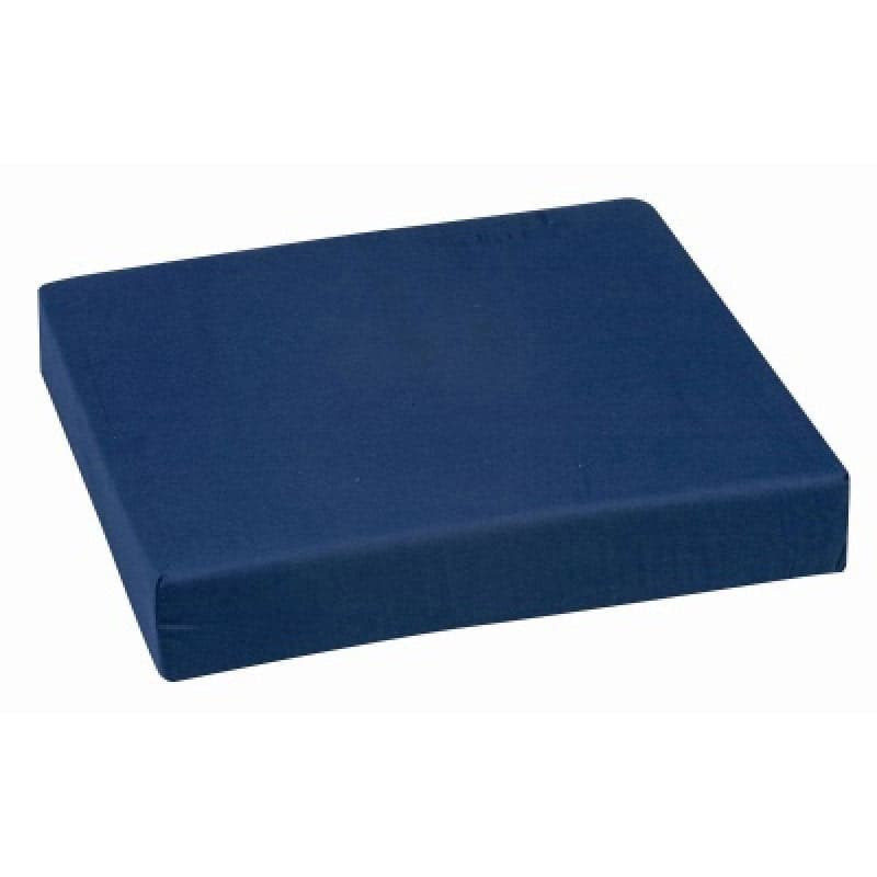 DMI Standard Polyfoam Wheelchair Cushion, 16" x 18" x 3", Navy - Image 1