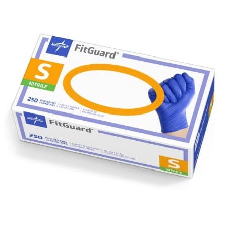 Medline FitGuard Nitrile Powder Free Exam Gloves - Image 2