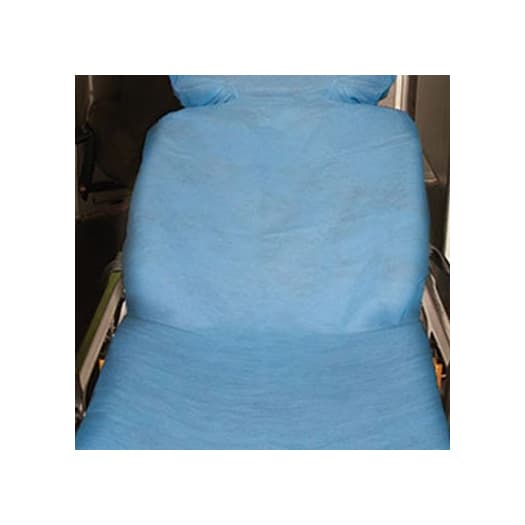 Graham Medical Products Stretcher Sheet, Blue, 40 x 89 Inch, Fitted Sheet - Case of 25 - Image 1