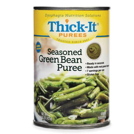 Thick-It Puree, Seasoned Green Bean, 15 oz - Case of 12 - Image 1