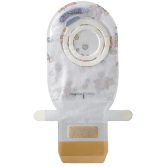 Assura AC pediatric drainable pouch, Transparent, 16 cm - Box of 10 - Image 1