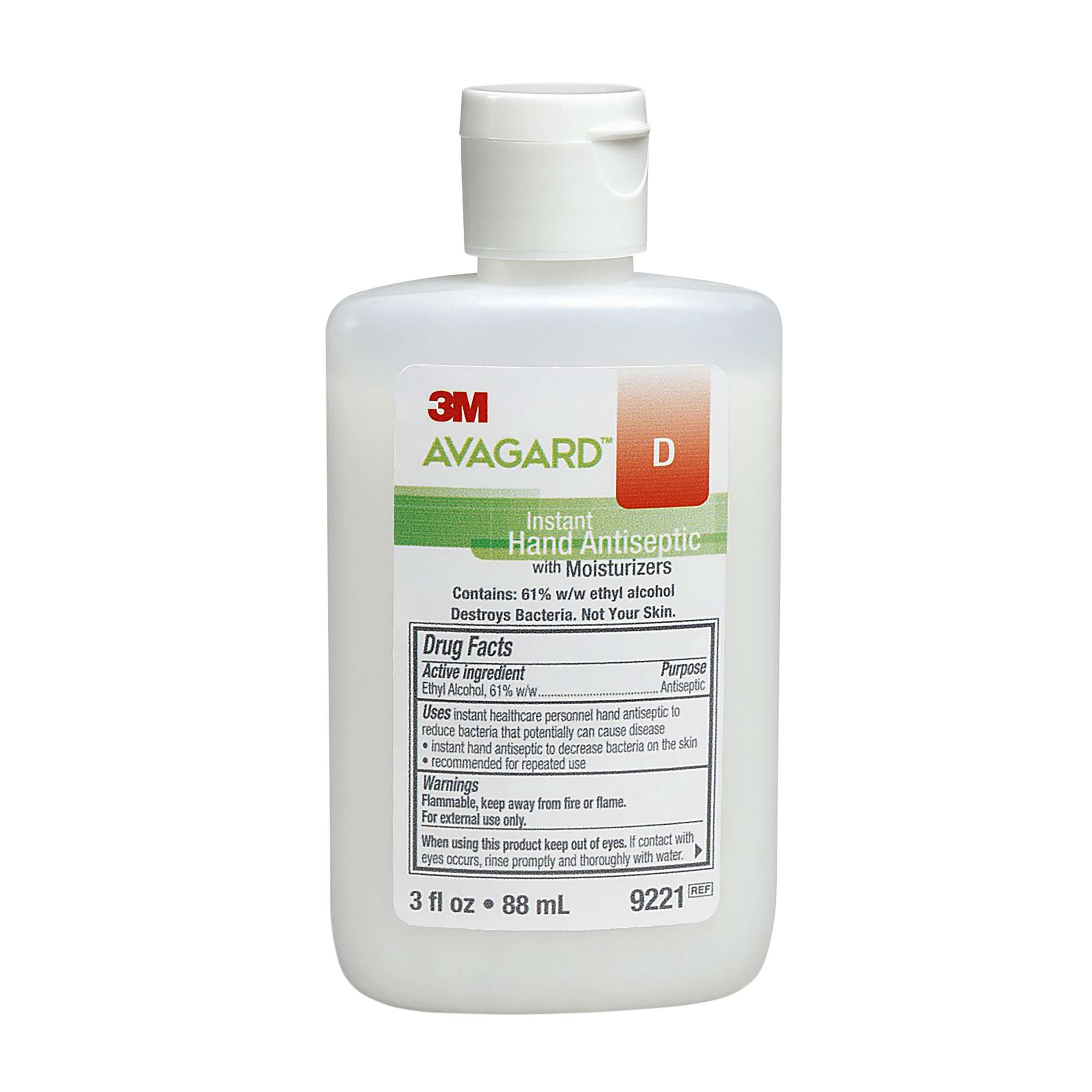 3M Avagard D Hand Sanitizer Gel, Bottle, 3 oz - Case of 48 - Image 1