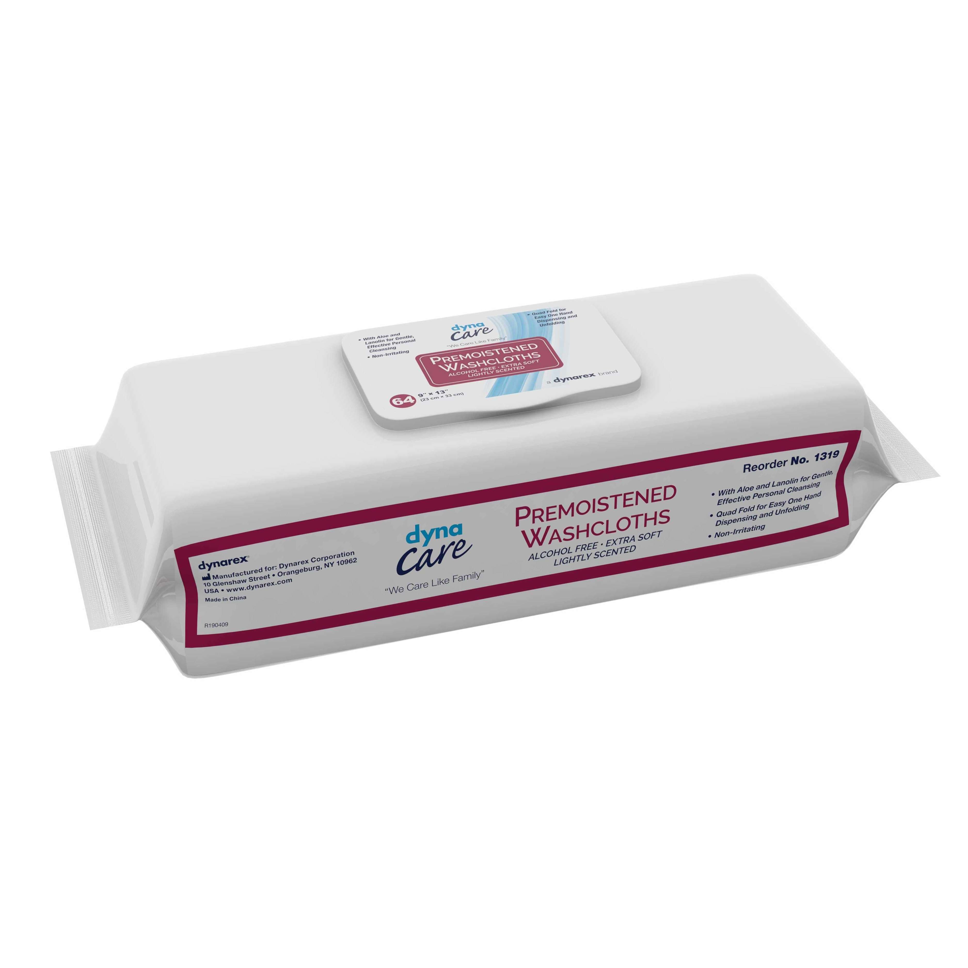 Dynarex Personal Wipe, 9 x 13 Inch - Package of 64 - Image 1