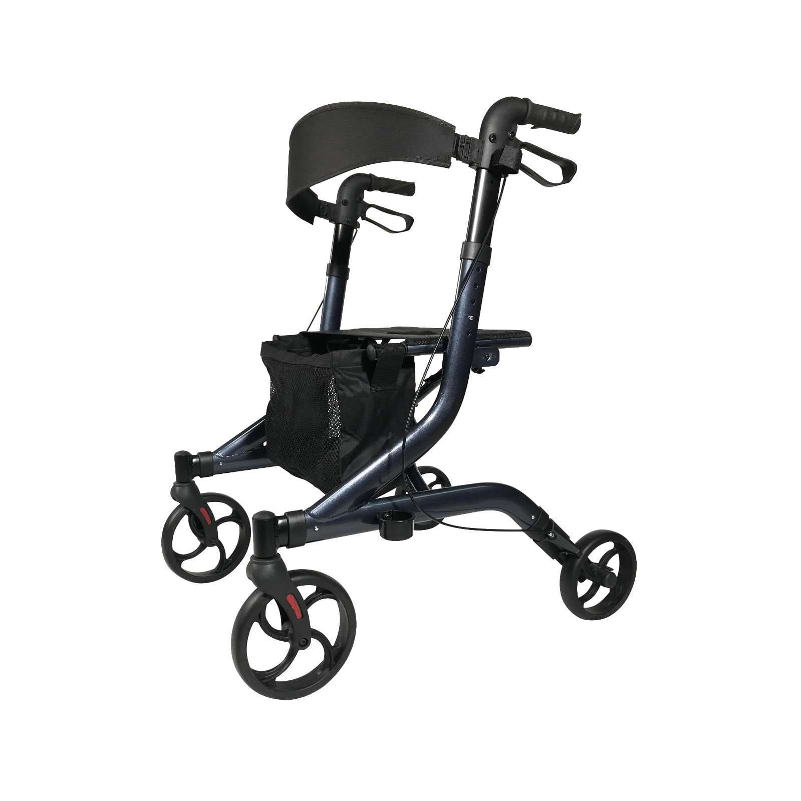 European-style Aluminum Rollators, Black - Each - Image 1