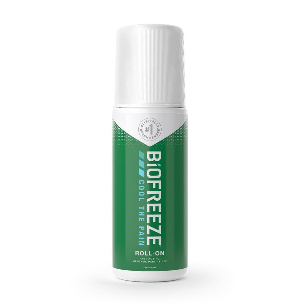 Biofreeze Classic Pain Reliever Roll-On Original Green, 2.5 oz. - Image 1
