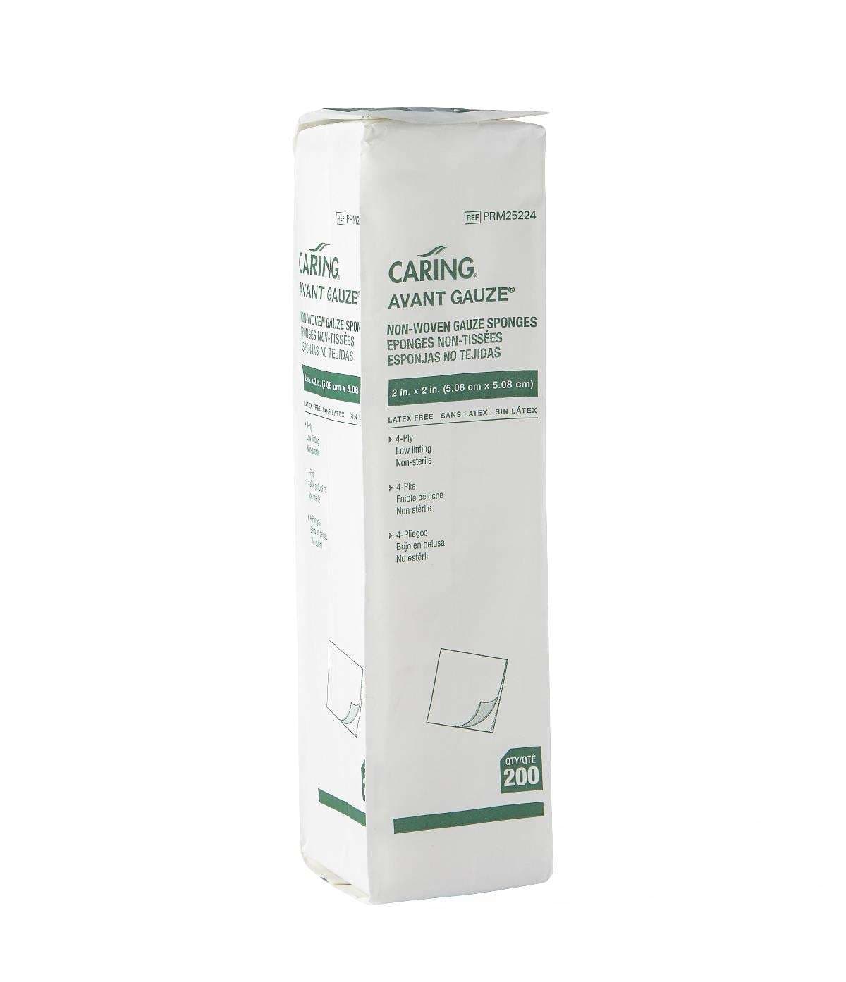 Medline Nonwoven Gauze Sponges, 2 x 2 Inch - Box of 200 - Image 1