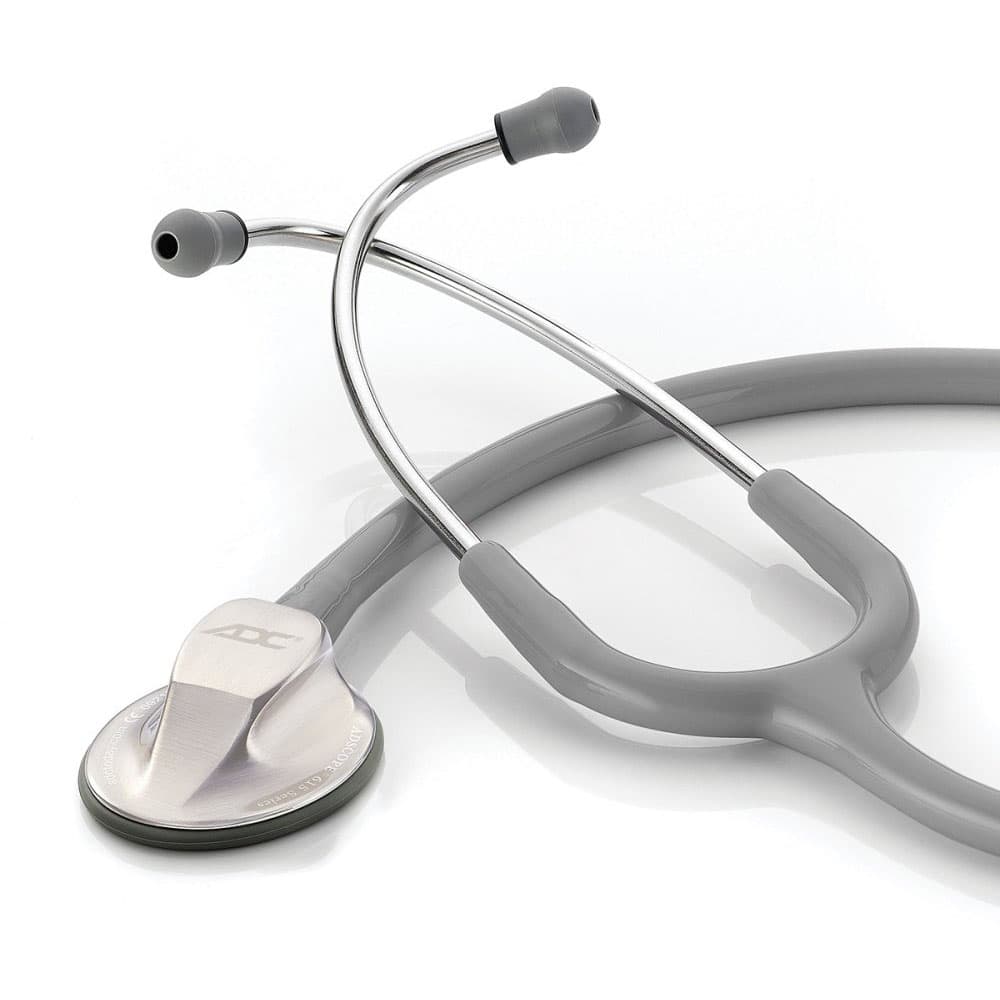 ADC Adscope Platinum Clinician Stethoscope, Gray - Image 1
