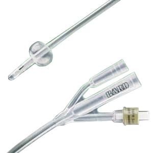 Lubri-Sil 3-Way Foley Catheter, Short Round Tip, 5cc, 18 Fr - Case of 12 - Image 1