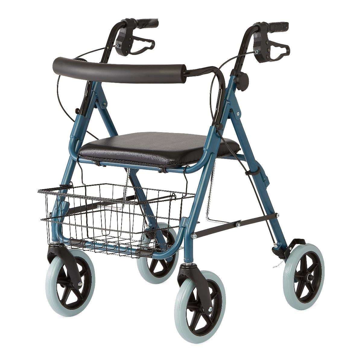Guardian Deluxe Rollators with 8" Wheels, Blue - Each - Image 1
