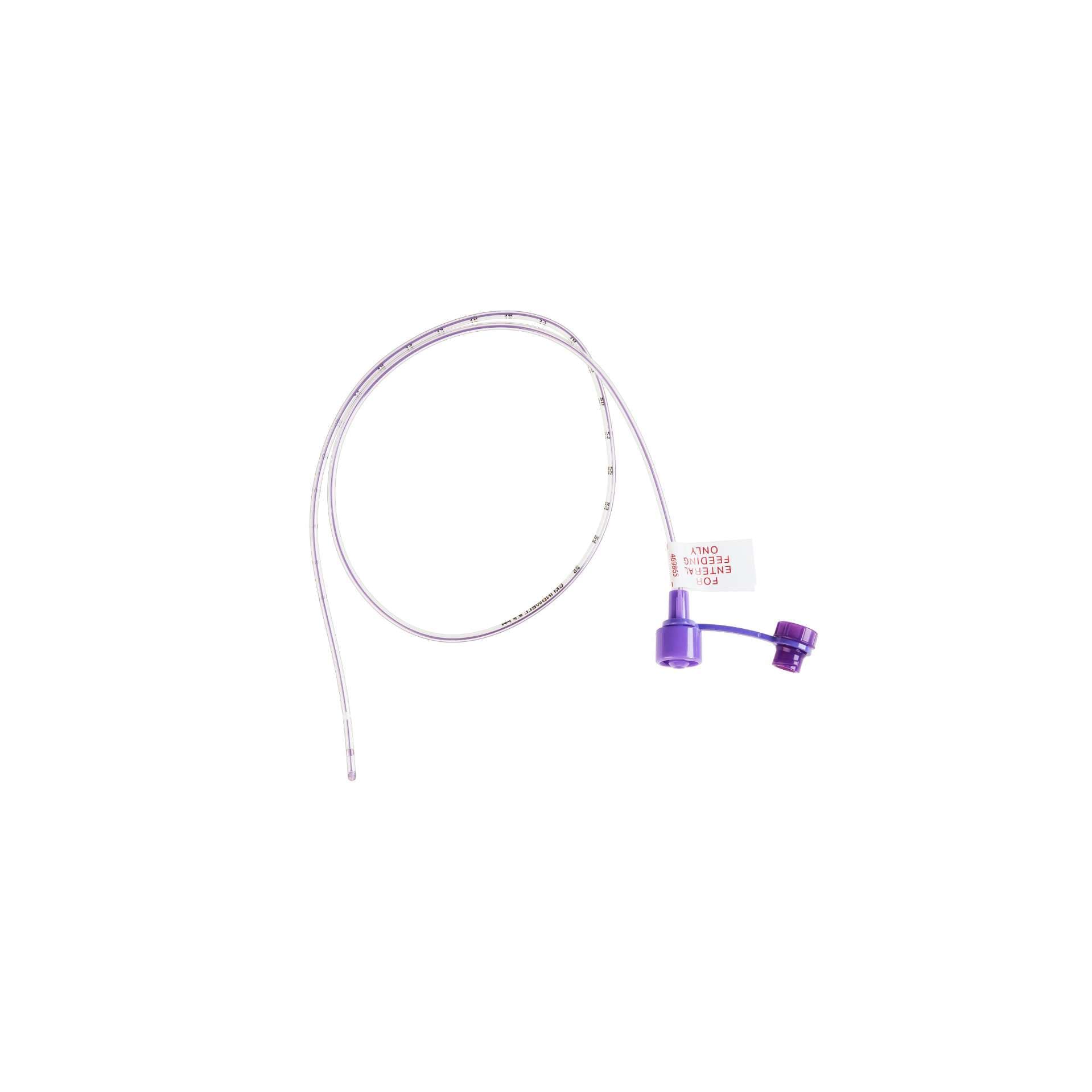 Kangaroo Purple PVC Feeding Tube with ENFit, 3.5 Fr, 12 Inch - Case of 10 - Image 1