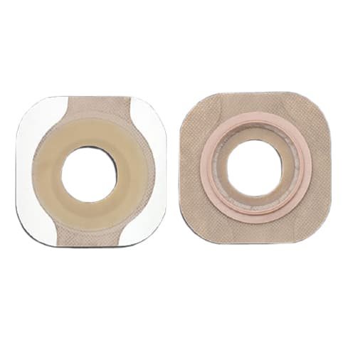 New Image Flat FlexWear Skin Barrier with Tape, 1-3/4 Inch Flange, 1 Inch Stoma - Box of 5 - Image 1