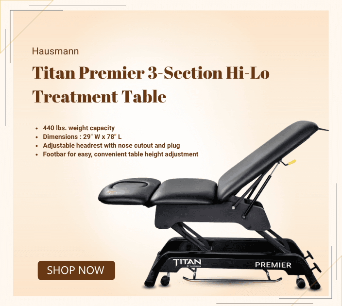 Hausmann Titan Premier 3-Section Hi-Lo Treatment Table