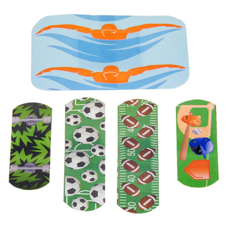 Ouchies Sportz Adhesive Bandages for Kids, 25 Count - Box of 25