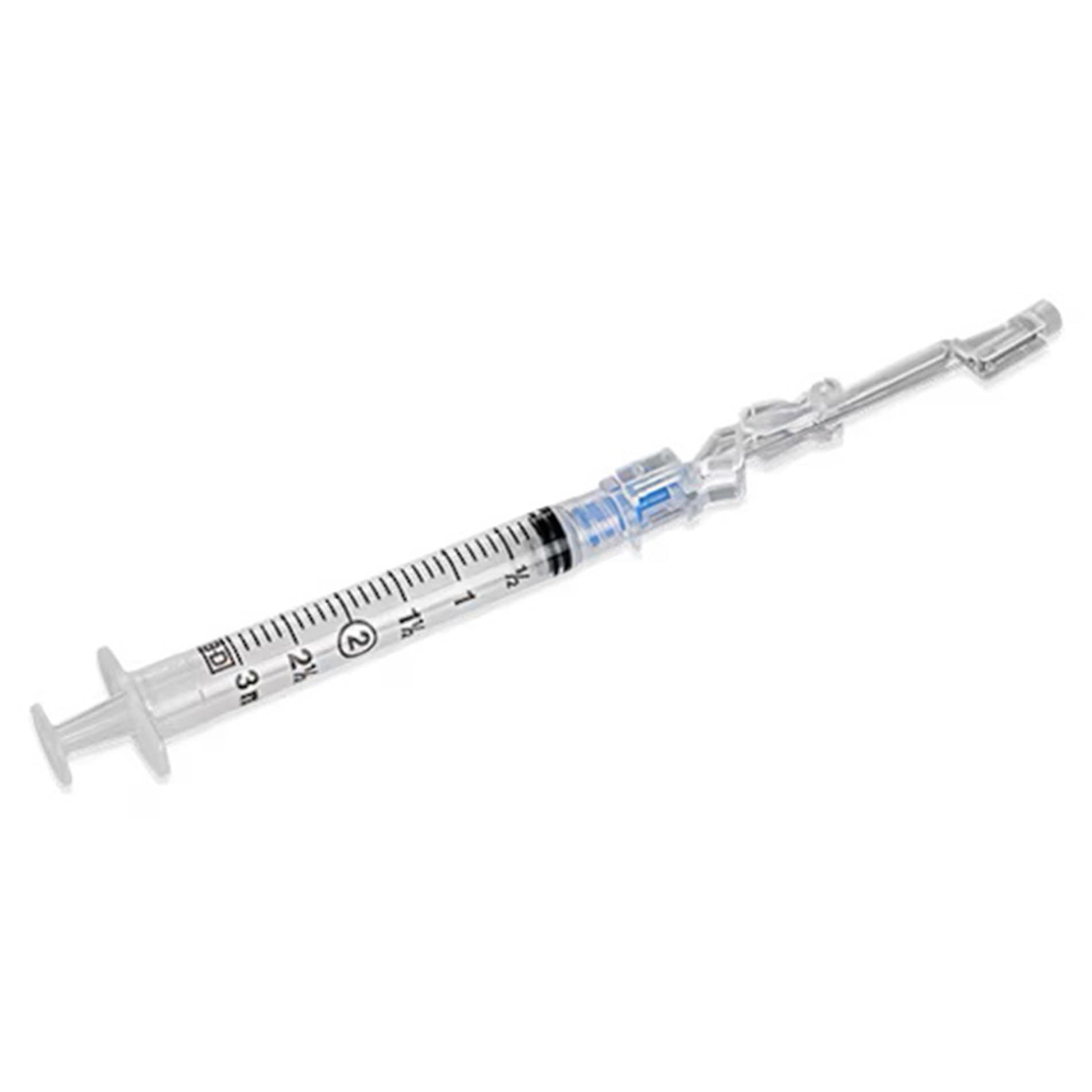 BD SafetyGlide Safety Hypodermic Syringe with Needle - Image 3