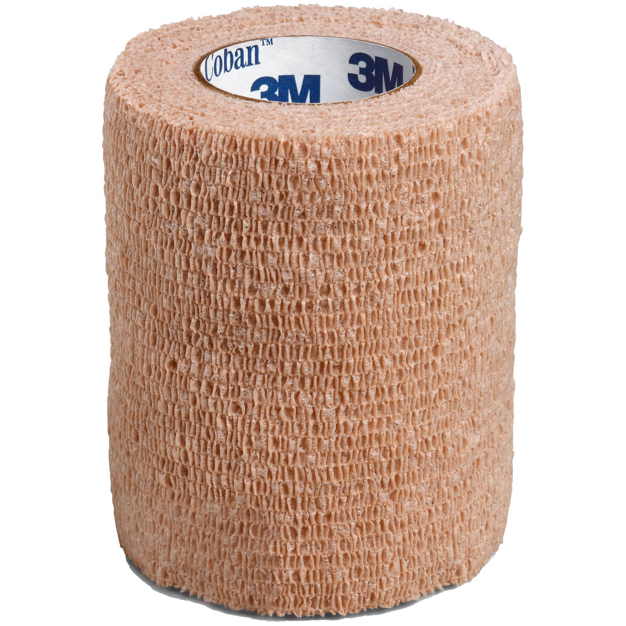 3M Coban Standard Compression Self-Adherent Wrap, NonSterile, Tan, 3 Inch x 5 Yard - Each - Image 1