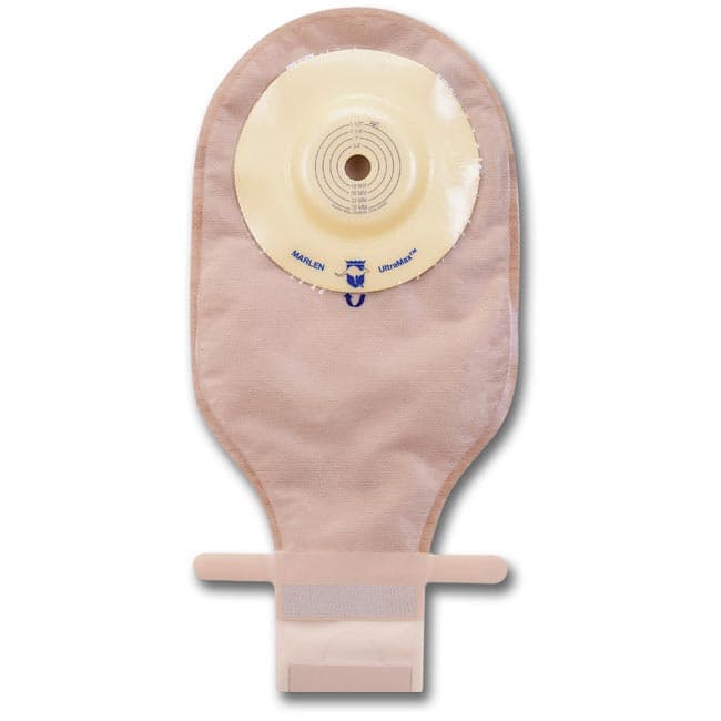 UltraMax 1-Piece Shallow Convex Drainable Pouch, Cut-To-Fit, No Hole, Opaque - Box of 5 - Image 1