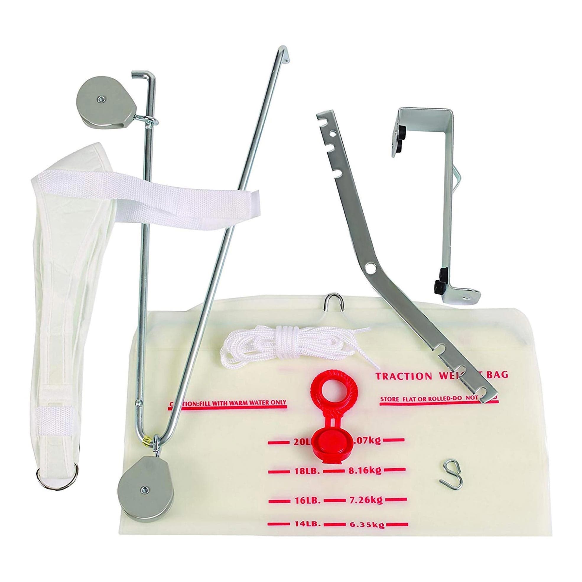 DMI Hook and Loop Strap Closure Cervical Traction Kit, Overdoor - Image 1