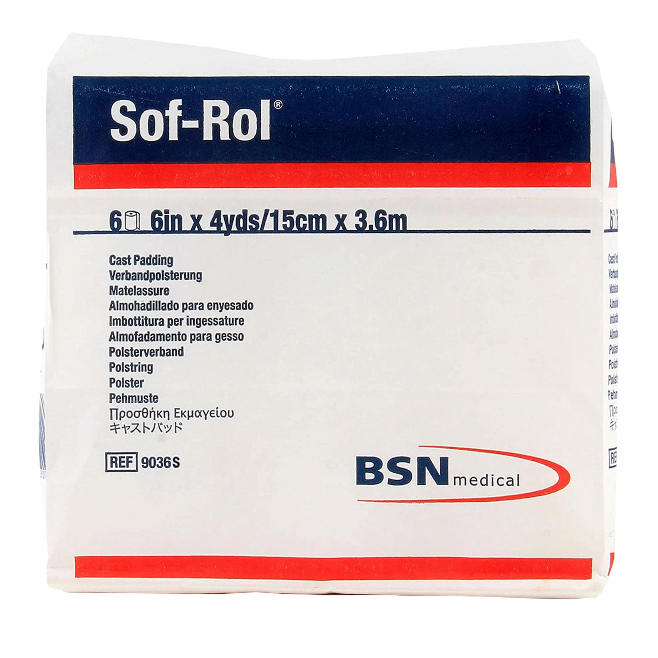 Sof-Rol Undercast Cast Padding, 6" x 4 Yards, Sterile - Case of 20 - Image 1