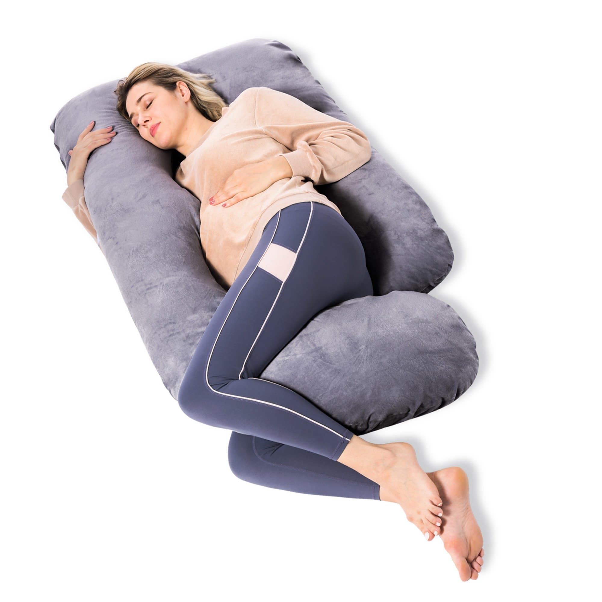 Momcozy Reusable Nursing Pillow, Gray - Each - Image 1