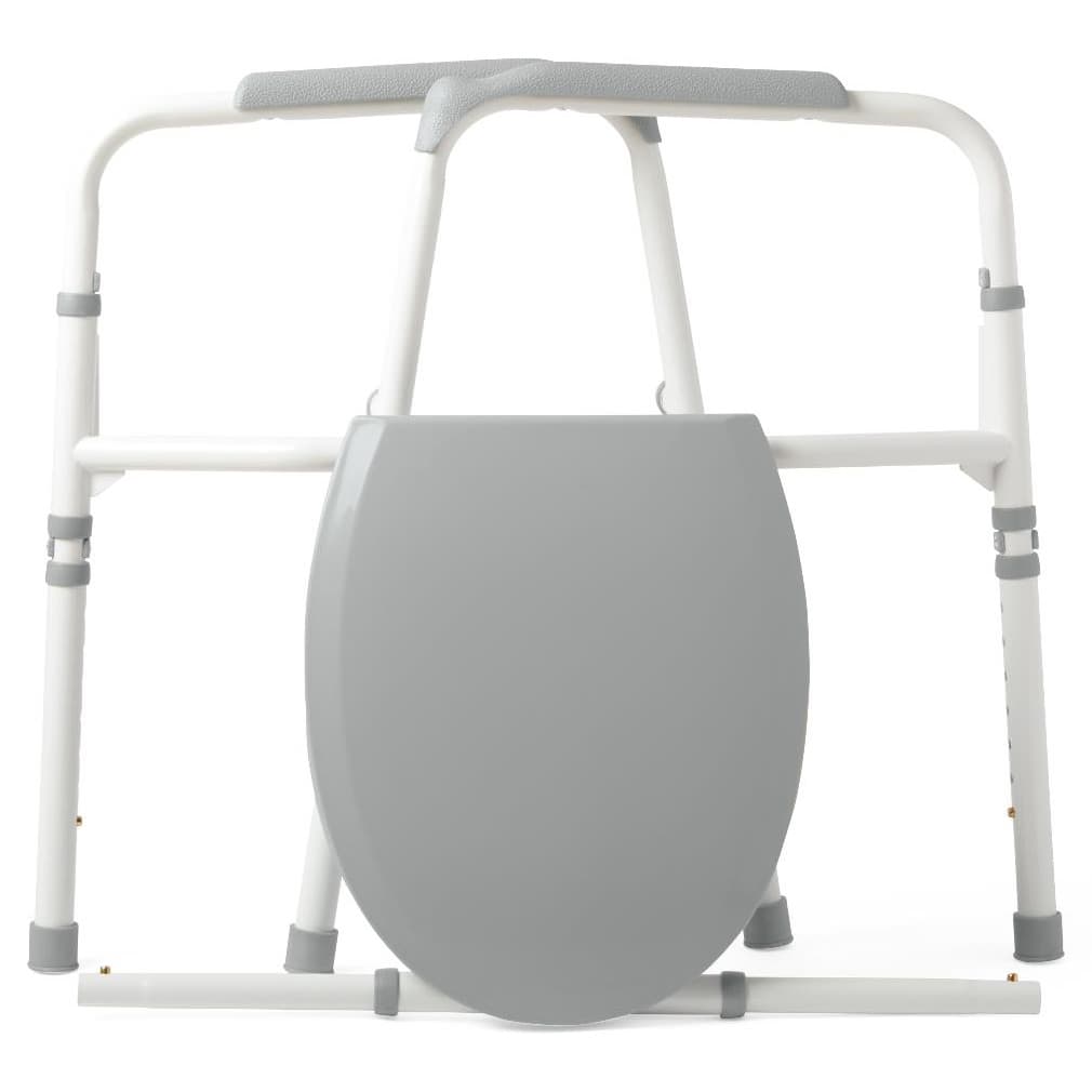 Medline Extra‑Wide Bariatric Steel Folding Elongated Commode - Image 2