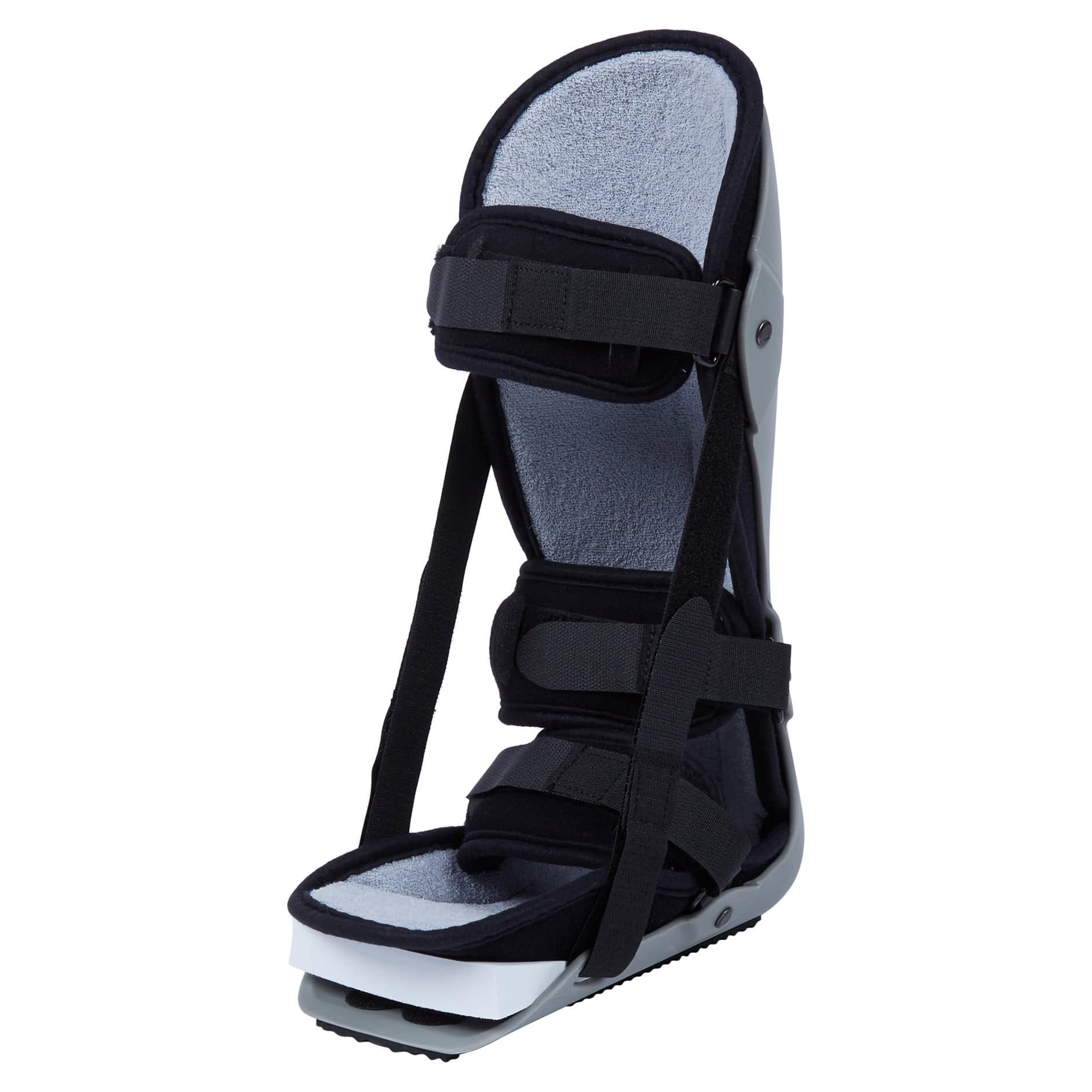 McKesson Plantar Fasciitis Night Splint, Gray-Black, Hook and Loop Closure, Closed Heel, Open Toe Foot, Medium - Each - Image 1