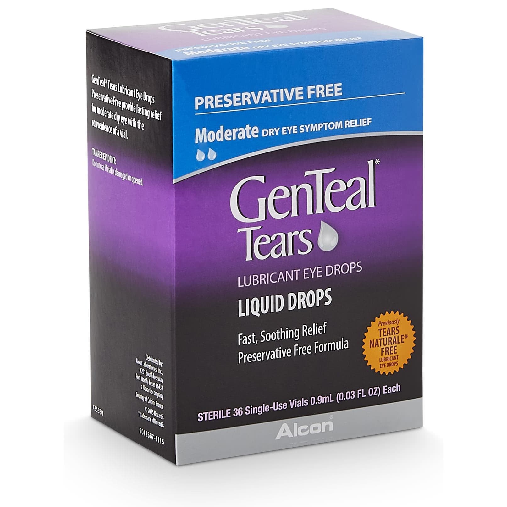 GenTeal Tears Lubricant Eye Drops - Box of 36