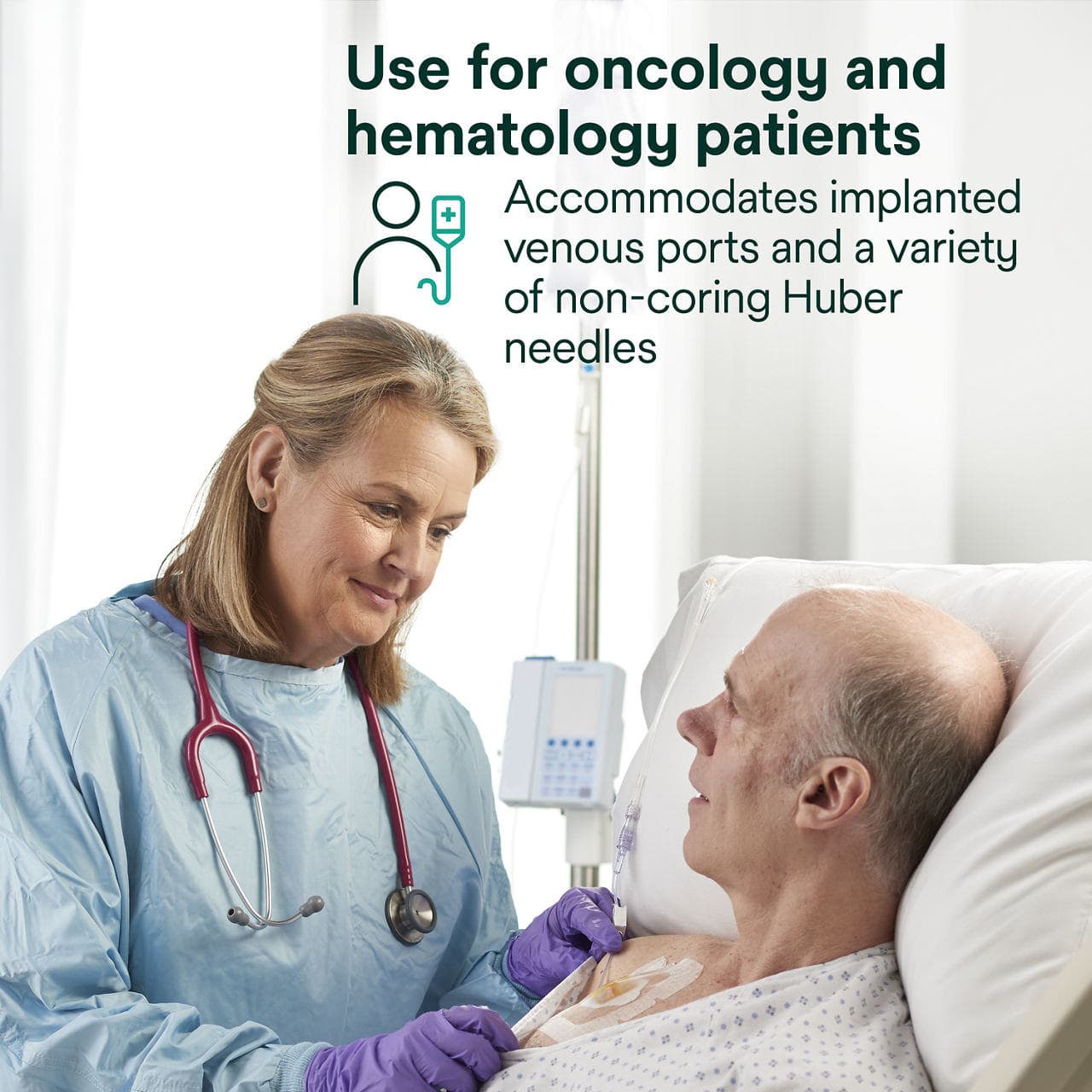 3M Tegaderm CHG Chlorhexidine Gluconate I.V. Port Dressing - Image 7