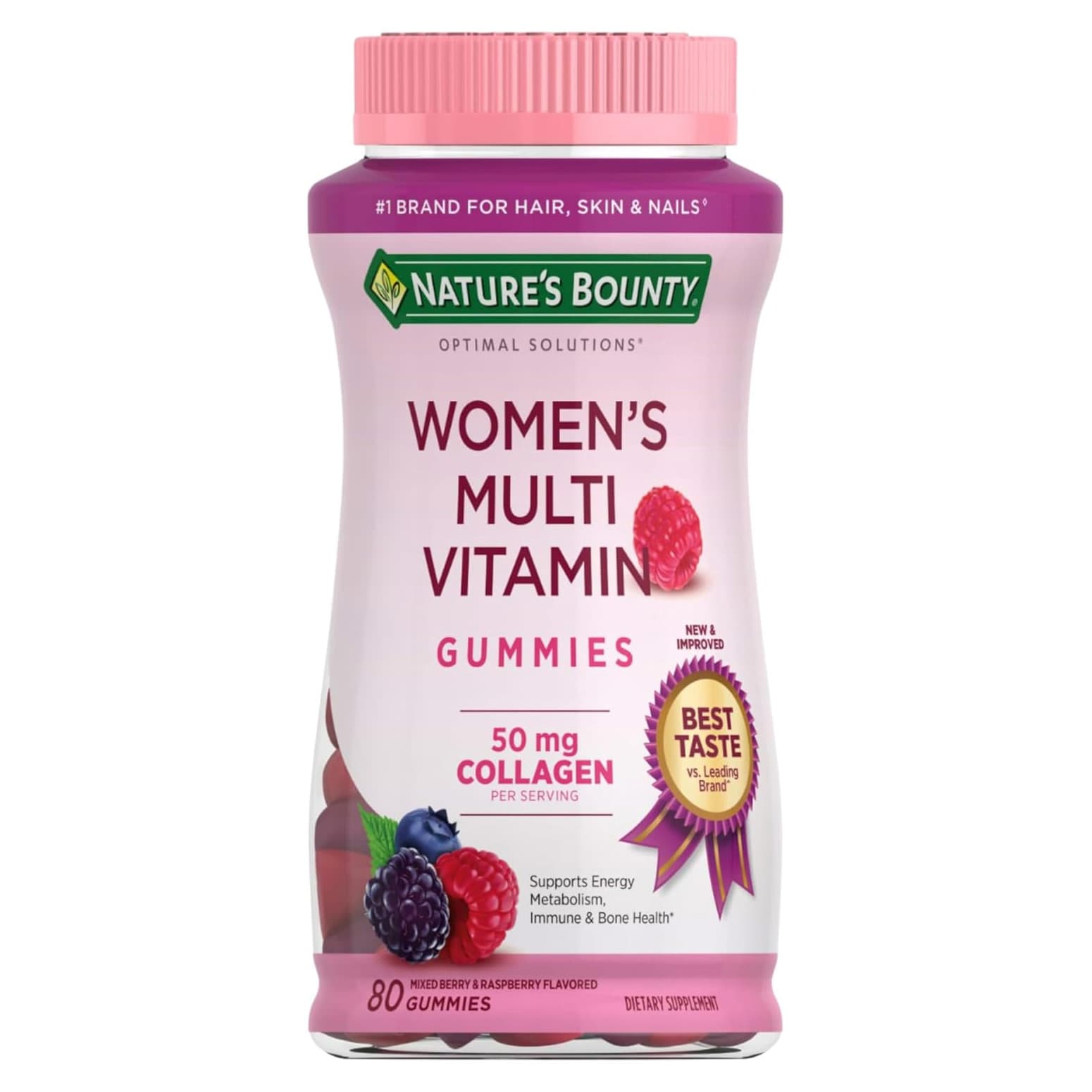 Nature's Bounty Optimal Solutions Women's Multivitamin Gummies - Bottle of 80 - Image 1