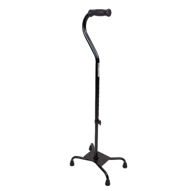Alex Orthopedic Small Base Quad Cane, Green Gray Pebble - Each - Image 1