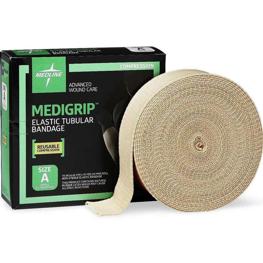 Medline Medigrip Elastic Tubular Support Bandage, Size A, 1-3/4 Inch x 11 Yard - Each - Image 1