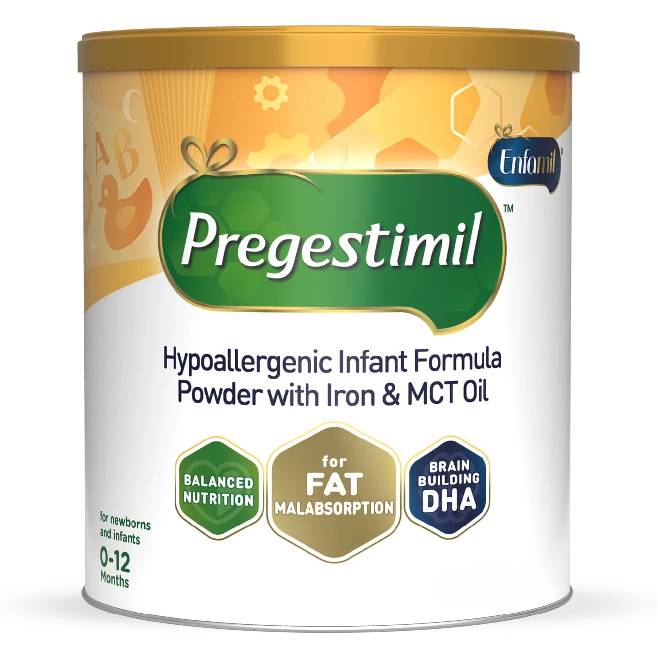 Enfamil Pregestimil DHA & ARA Infant Formula with MCT Oil, 1 lb Can - Each - Image 1