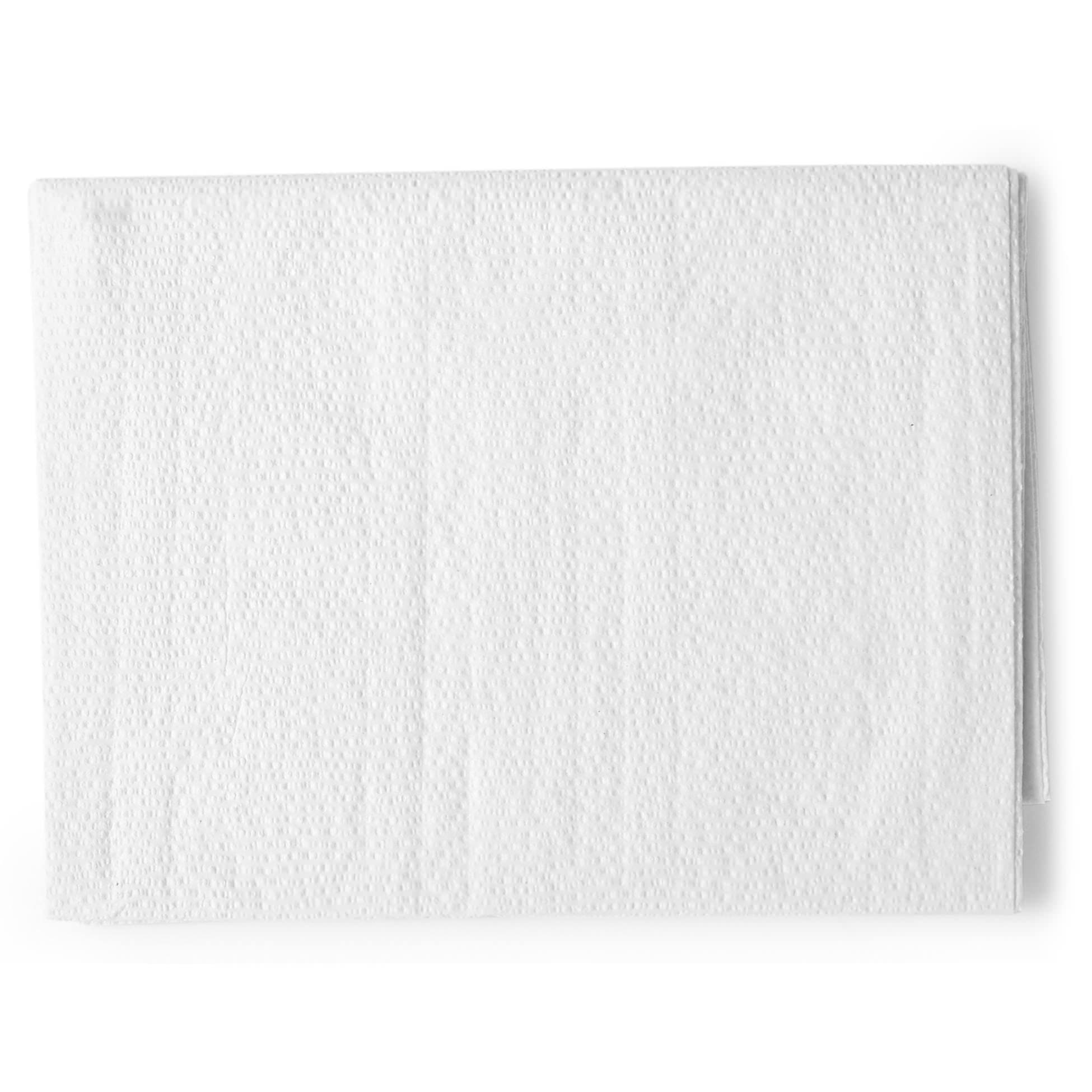 McKesson General Purpose Physical Exam Drape, White, 40 x 48 Inch, 3-Ply - Case of 100 - Image 1