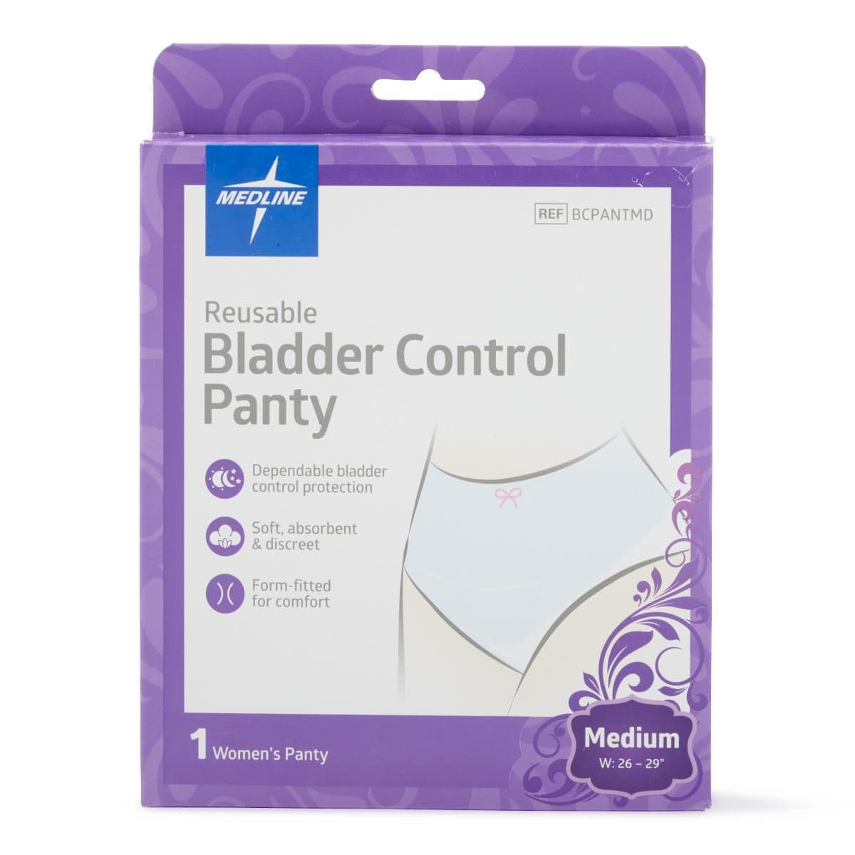 Medline Reusable Light Incontinence Pants, Women, Medium - Image 1