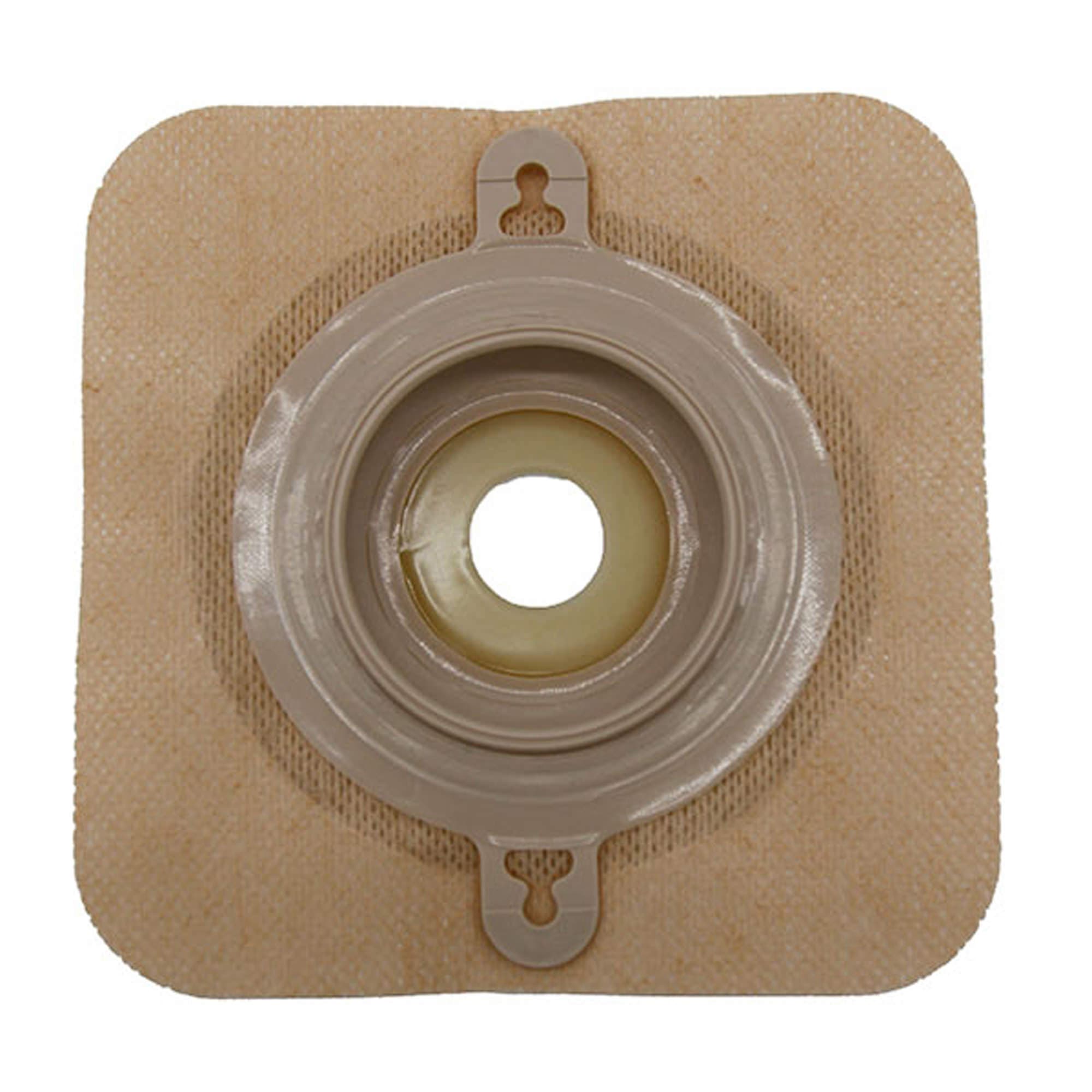 Safe n Simple Ostomy 5 x 5 Barrier with Tape Collar, 3/4 Inch - Case of 40 - Image 1