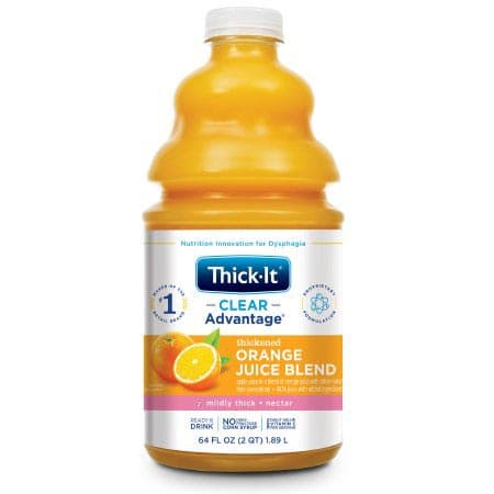 Thick-It Clear Advantage Nectar Thickened Beverage, Orange, 64 oz - Case of 4 - Image 1
