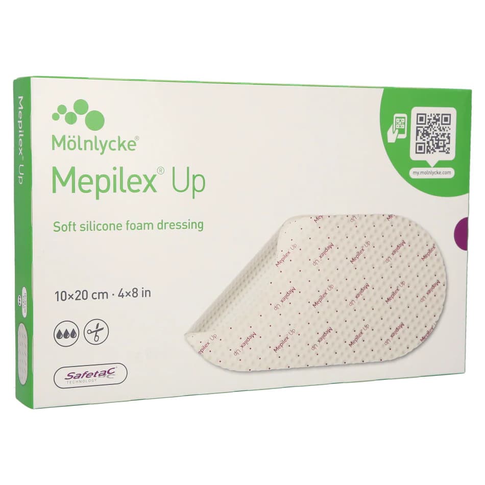 Mepilex UP Non-Bordered Foam Dressing, 4 x 8 Inch - Case of 30 - Image 1