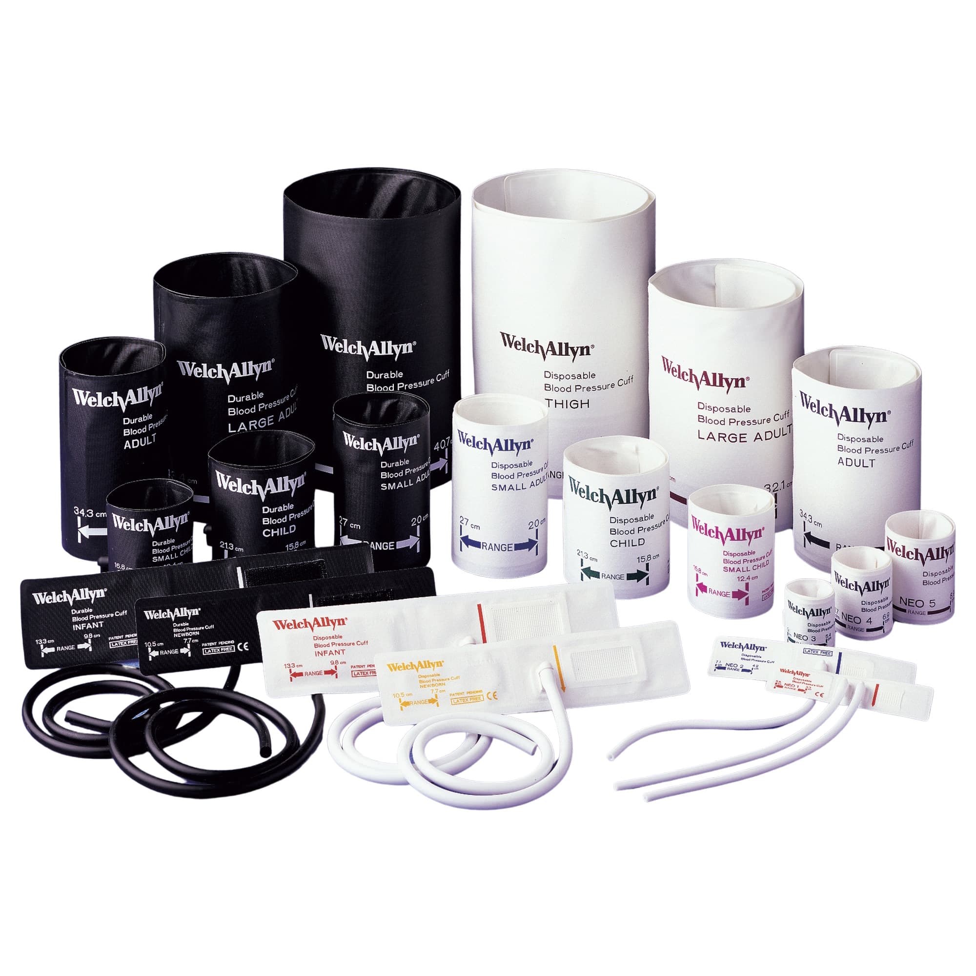 FlexiPort Reusable Blood Pressure Cuff Set, Print Nylon Cuff, Hook and Loop Closure