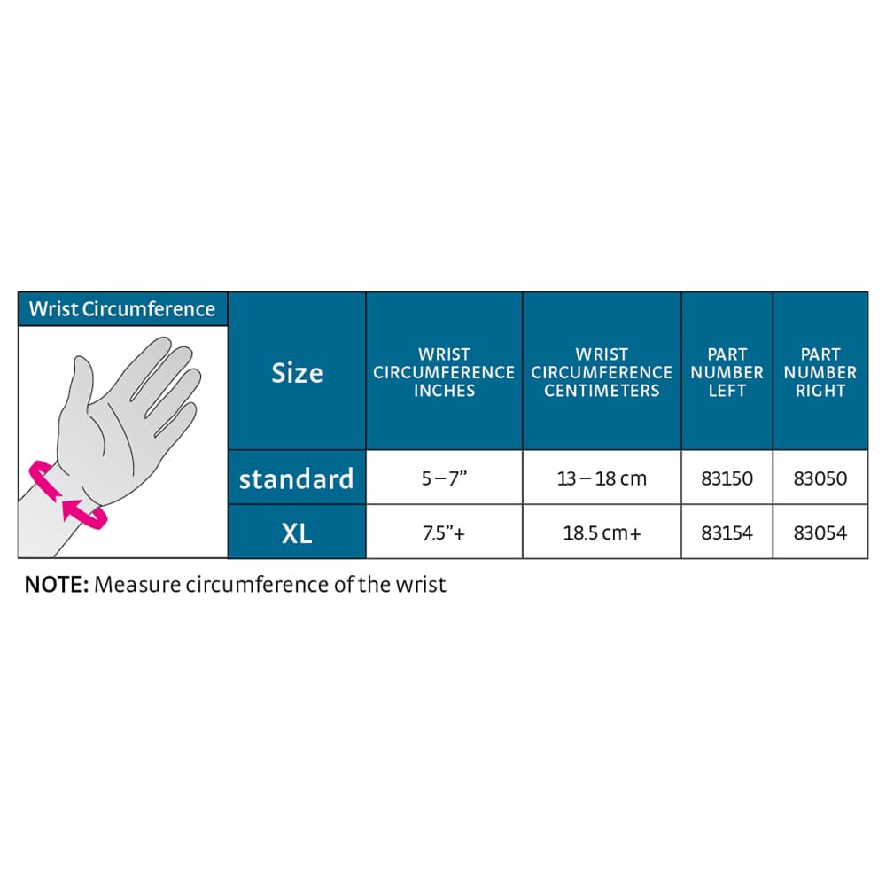 Doc Ortho Universal Wrist Black & Blue Brace - Image 2